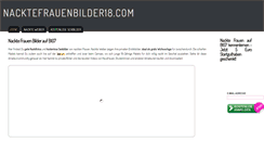 Desktop Screenshot of nacktefrauenbilder18.com