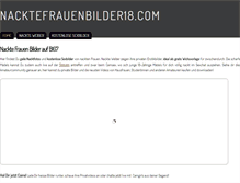 Tablet Screenshot of nacktefrauenbilder18.com